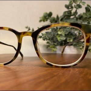 Warby Parker Frames Durand Oak Barrel; with RX, Preowned